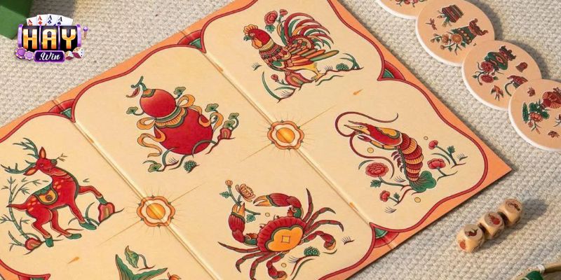 Bộ bầu cua tôm cá cao cấp với thiết kế sắc nét và chất liệu bền bỉ